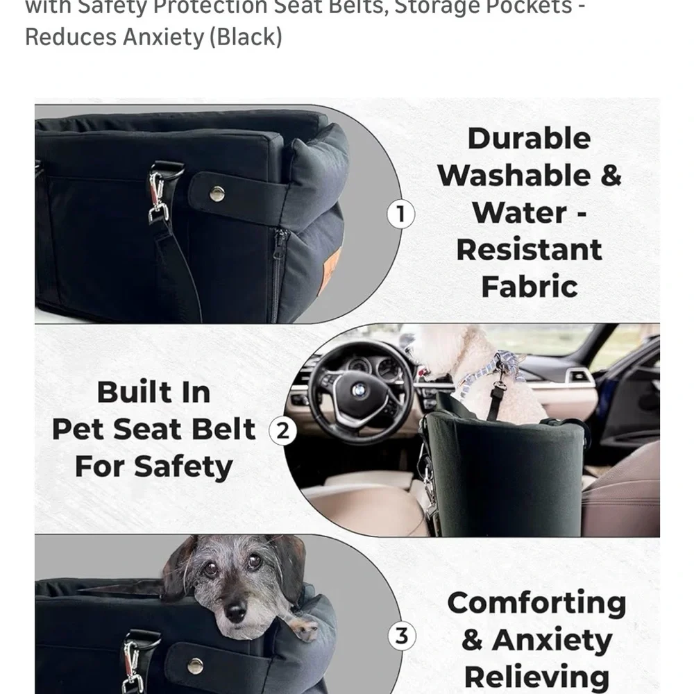 Black Pet Carrier Bag